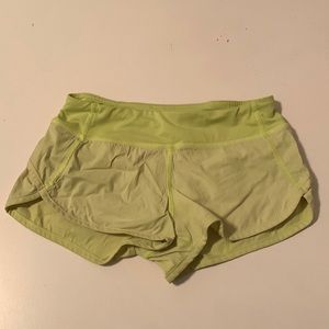Neon yellow ivivva shorts